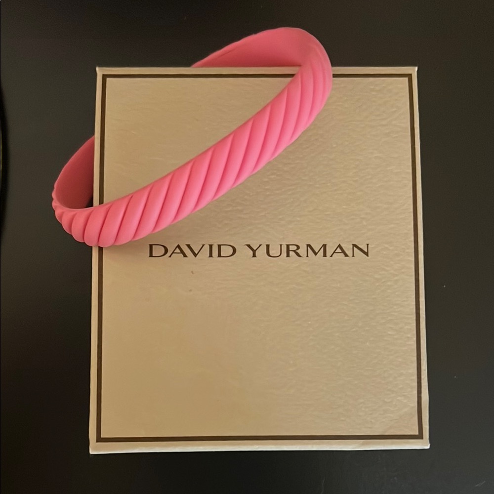 David Yurman Cable Bracelet Pink Rubber
